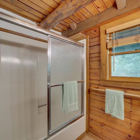 Modern Fairland Log Cabin With Lake Access! Exterior photo