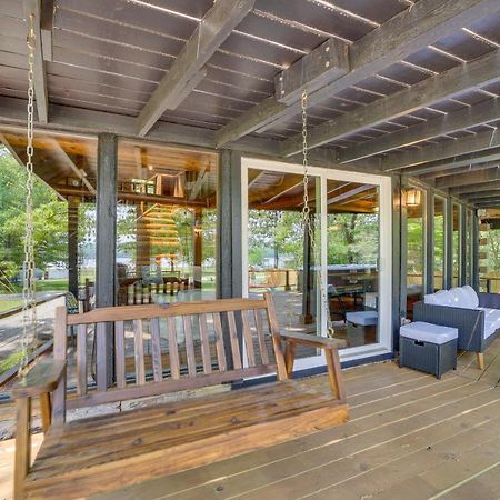 Modern Fairland Log Cabin With Lake Access! Exterior photo