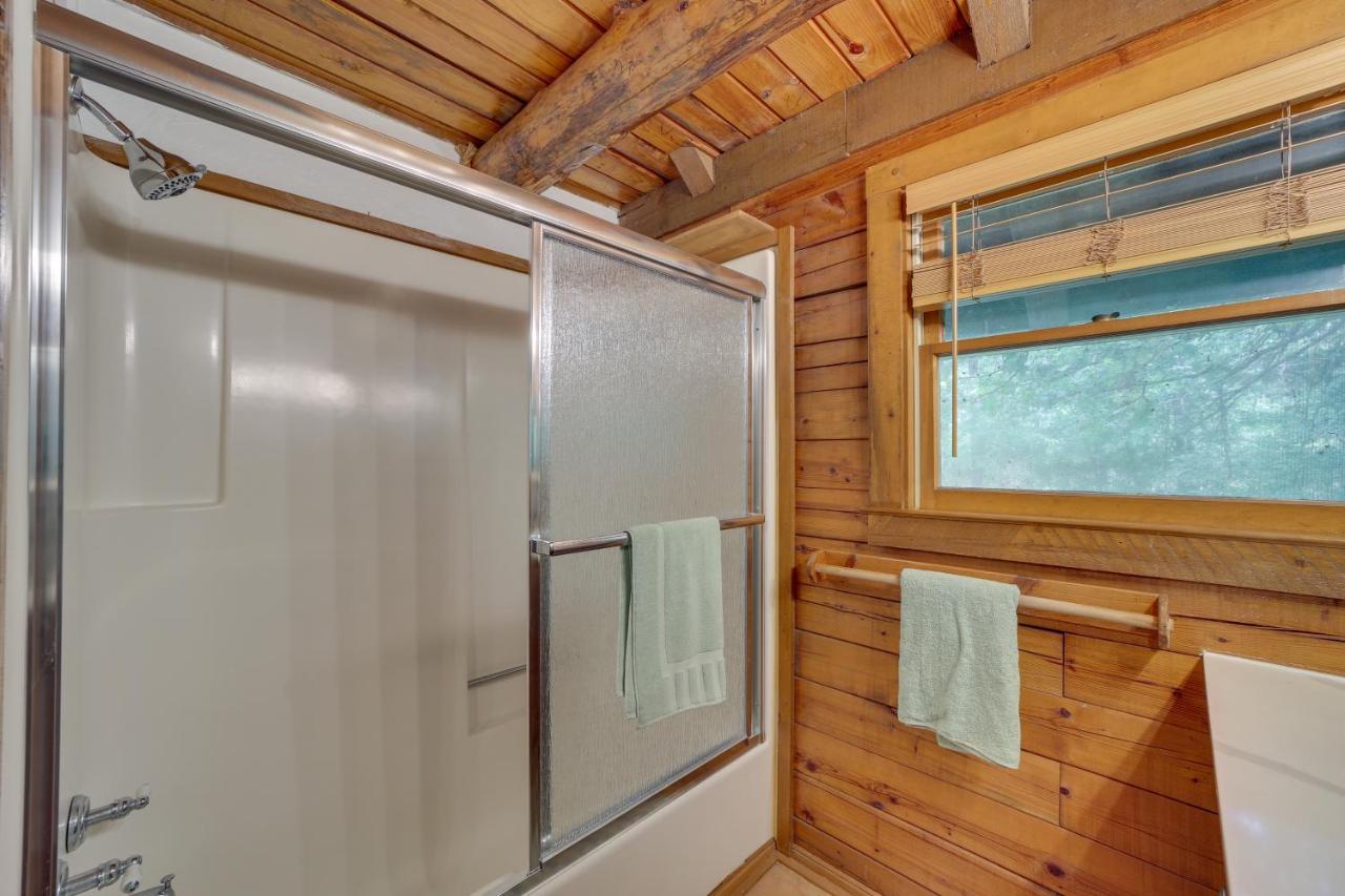 Modern Fairland Log Cabin With Lake Access! Exterior photo